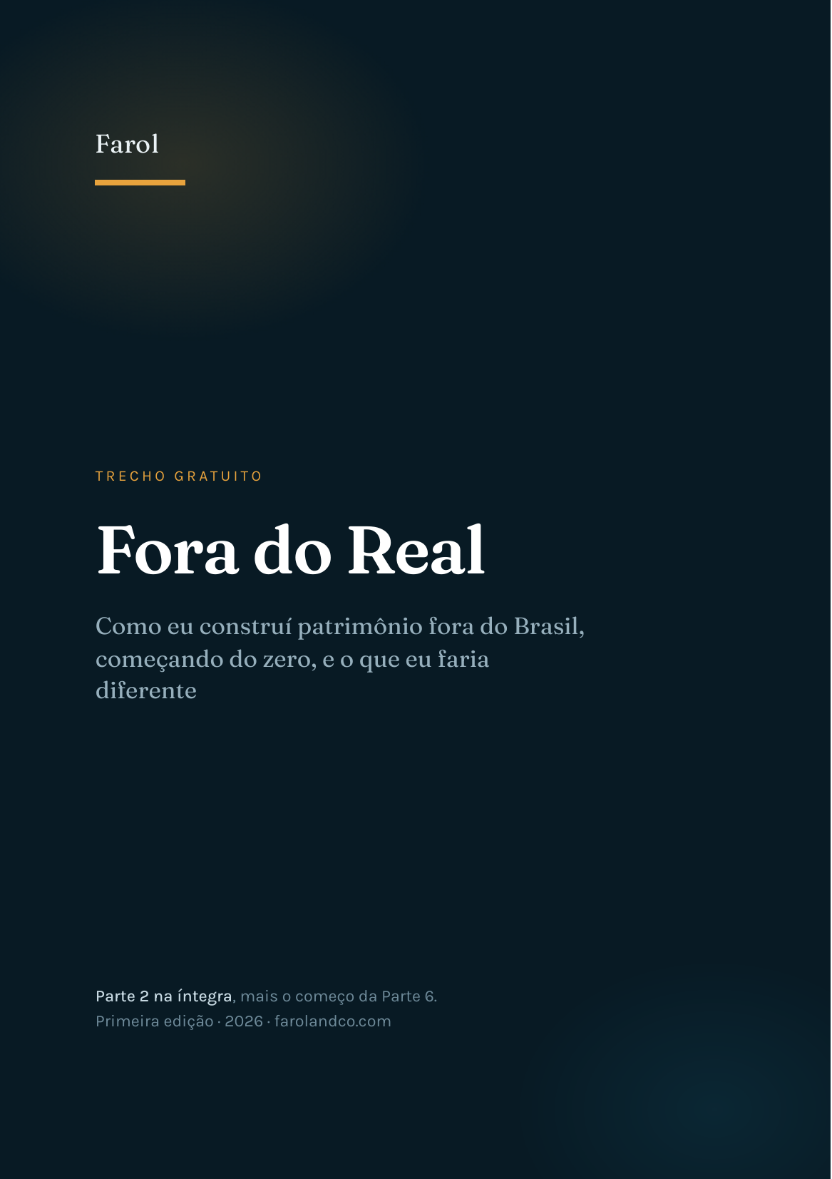 Capa do guia Fora do Real
